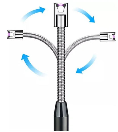 Isqueiro Eletrônico Recarregável USB – Perfeito para Fogão de Churrasco!