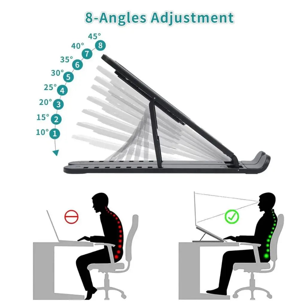 Suporte de Notebook Compacto Articulado - Ideal para Home Office