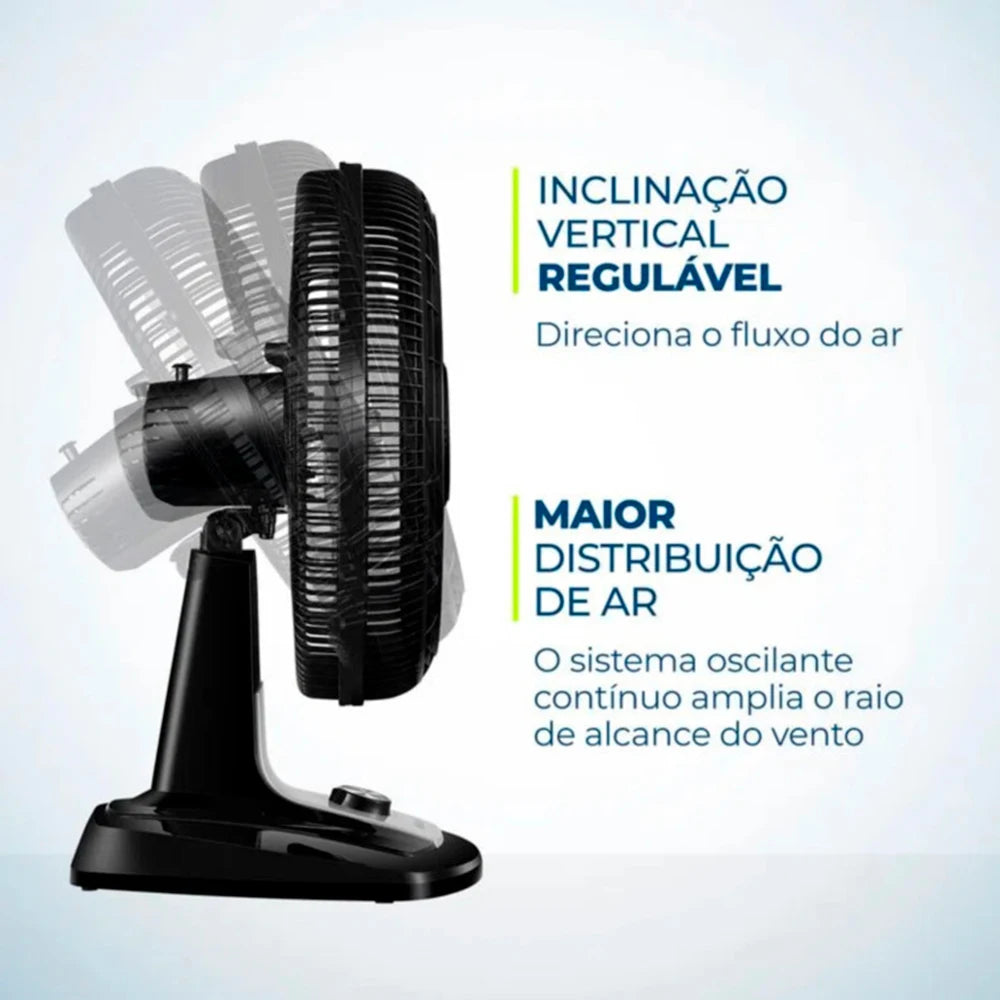 Ventilador de Mesa Mondial Super Turbo 140W 8 Tons