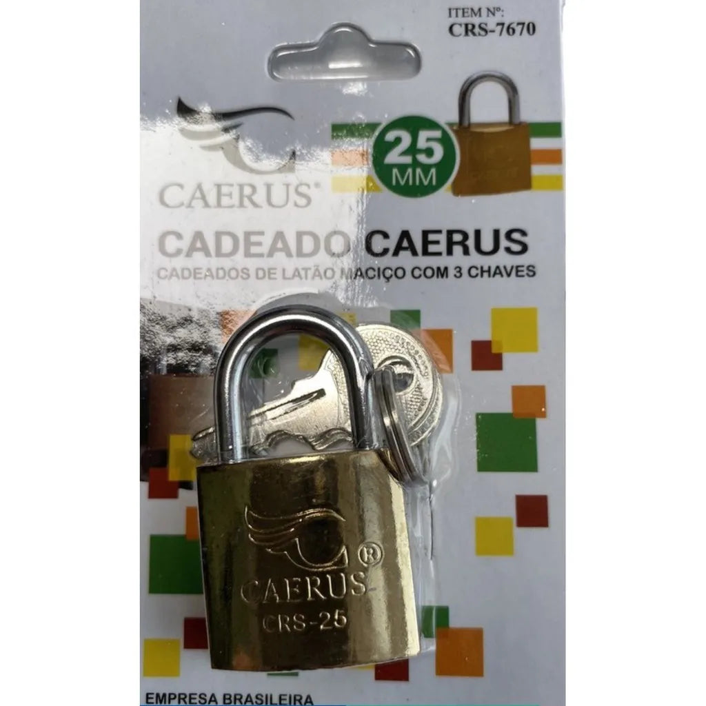 Cadeado de Latão Maciço – Anti-Corrosão e Super Reforçado!